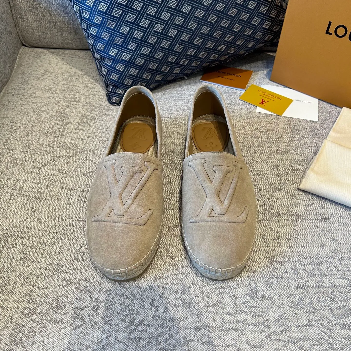[L Family] Top P: 720💰-Size: 39-44 (customized at 38.45.46) L Family Freesstyle Men's Fisherman Shoes. 2026 Overseas🎆🎆[Spring and Summer New Style: Lv Fisherman Shoes] Material: calf suede, cowhide𥚃, rubber injection process, hemp rope with rubber outsole.